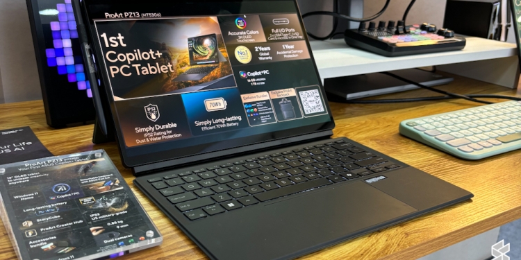 Asus ProArt PZ13将登陆大马 搭载Snapdragon X Plus处理器及Copilot + PC功能
