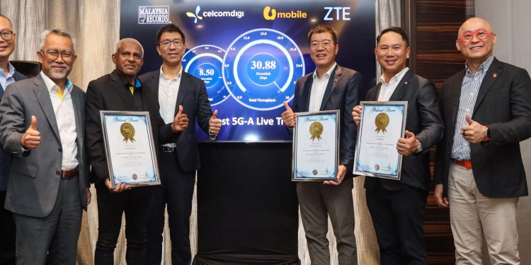 网速高达30.8Gbps！CelcomDigi、U Mobile和ZTE破世界纪录