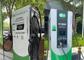 Charge+在两个地点的120kW直流充电桩 如今每千瓦时收费RM1.35