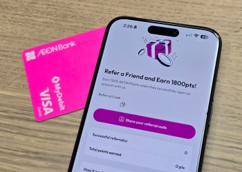 Aeon Bank推荐计划：让您每次成功推荐可赚取价值9令吉奖励积分