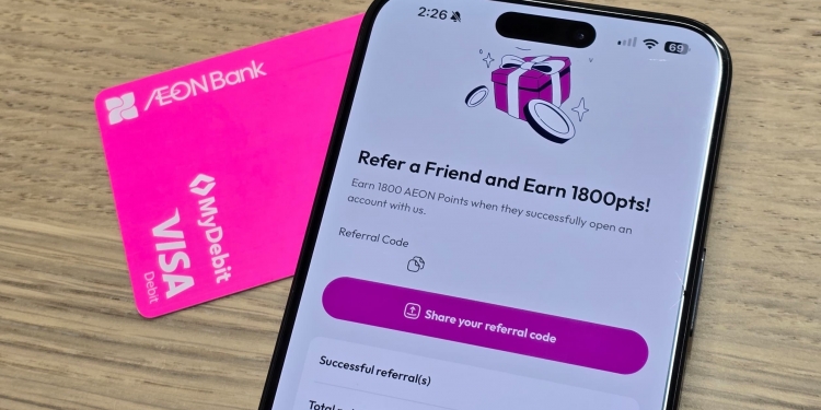 Aeon Bank推荐计划：让您每次成功推荐可赚取价值9令吉奖励积分