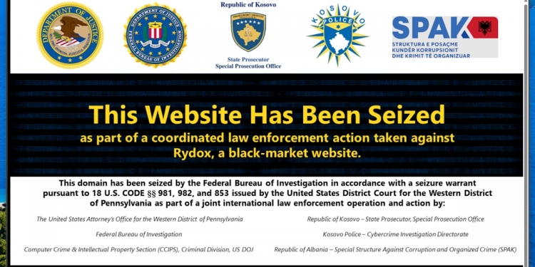 大马皇家警察与FBI在吉隆坡查获Rydox网络犯罪市场服务器