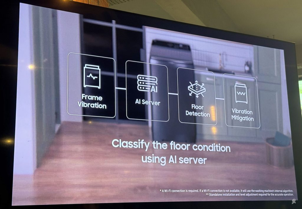 Samsung 使用人工智能在洗衣过程中尽量减少震动。