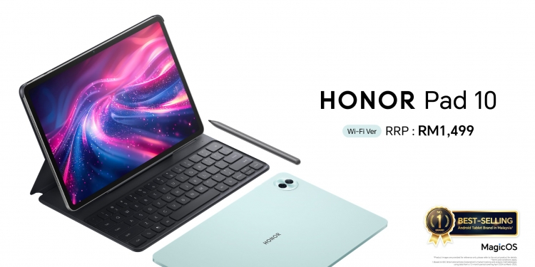 Honor Pad 10 发布：Snapdragon 7 Gen 3、10100mAh ，售价1499令吉，赠品值1097令吉