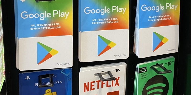 Google Play 礼品卡将在马来西亚停用