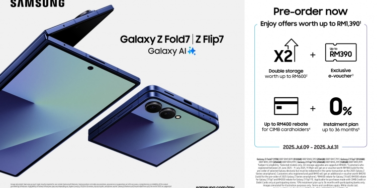 三星Galaxy Z Fold 7、Z Flip 7、Galaxy Watch 8系列开放预购:最高节省966令吉