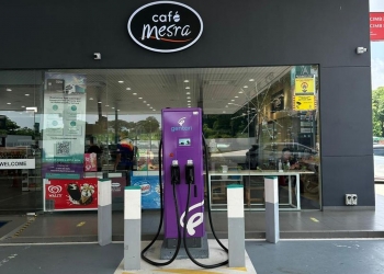 Gentari在梳邦机场马石油油站的直流充电桩启用