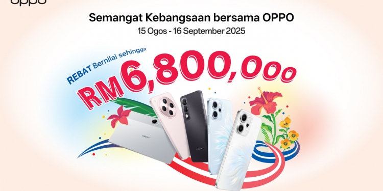 Oppo国庆促销：回扣总价值高达680万令吉