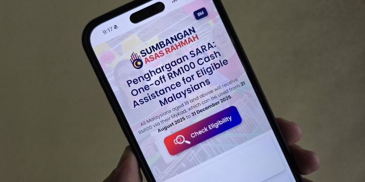 8月31日起可申领SARA 100令吉：如何查询你是否符合资格