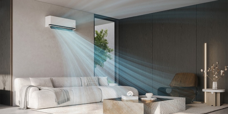 告别调来调去的烦恼，LG DUALCOOL AI Air智能冷气机来为您操心，舒适一步到位