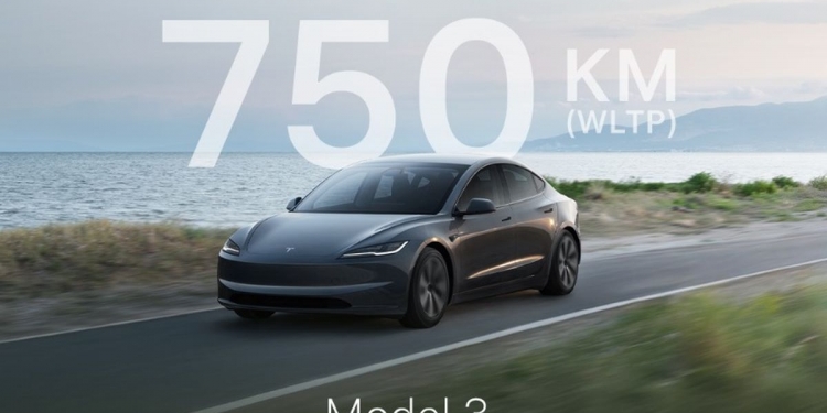 Tesla Model 3新增长续航后驱版:配备转向灯拨杆,WLTP续航750km,从18万5000令吉起