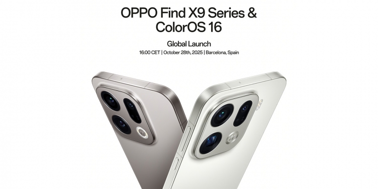 Oppo Find X9 系列将于10月28日在大马发布 搭载天玑9500与200MP哈苏长焦镜头