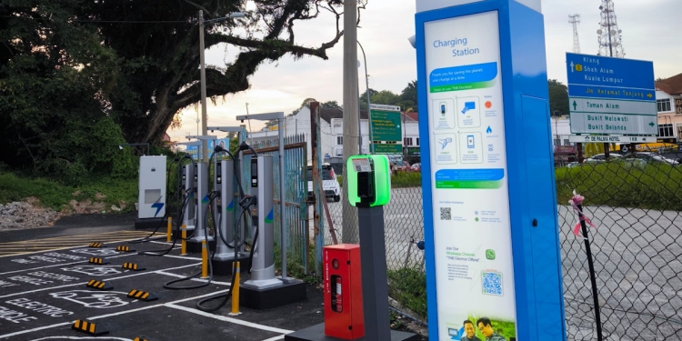 沙登及瓜拉雪兰莪新TNB Electron电动车充电站10月31启用，限时免收费