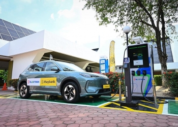 Maybank与TNB Electron在Bangi启动电动车充电试点项目，探讨在指定分行铺设充电设施