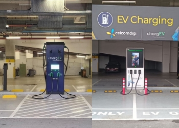 ChargEV在汝来永旺商场增设充电桩,包括240kW直流充电桩
