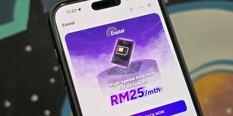Eastel预付配套登陆TNG eWallet 月费25令吉起享100GB 5G数据