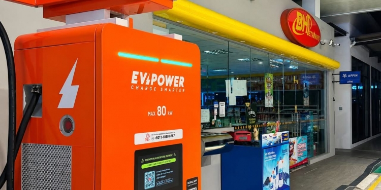 EVPower在居銮BHPetrol Sierra Heights油站部署80kW直流充电桩