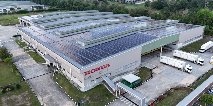 大马本田在马六甲工厂启用太阳能系统 每年减碳逾4500吨