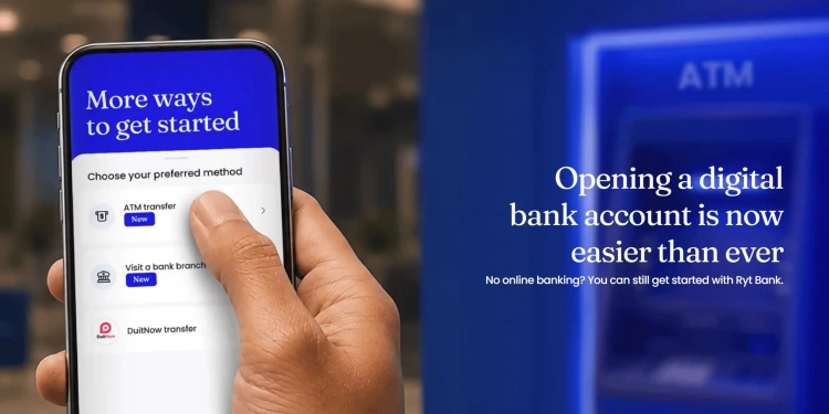 Ryt Bank成为大马首家允许新客户通过ATM激活户头的数码银行