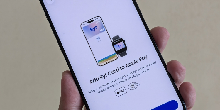 Ryt Bank现支持Apple Pay:将Ryt Card加入iPhone和Apple Watch方法如下